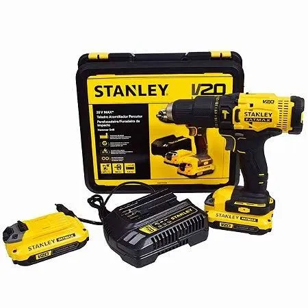 Parafusadeira/Furadeira de Impacto 13mm 20V 1,5Ah Lithium STANLEY-SCD711C2K