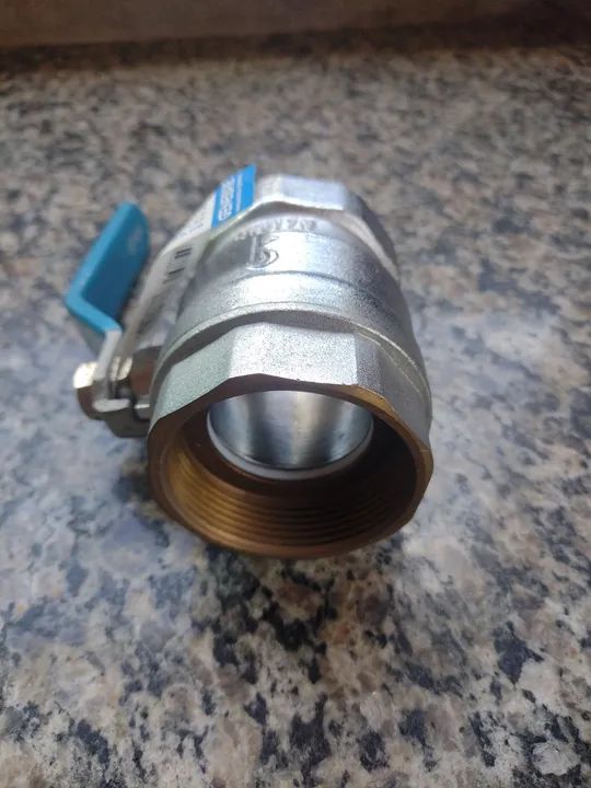 Registro de válvula esfera 2 polegadas pn-25 latão genebre  - Foto 3