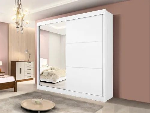 Guarda-Roupa Lara 2 Portas c/Espelho 100%MDF a655