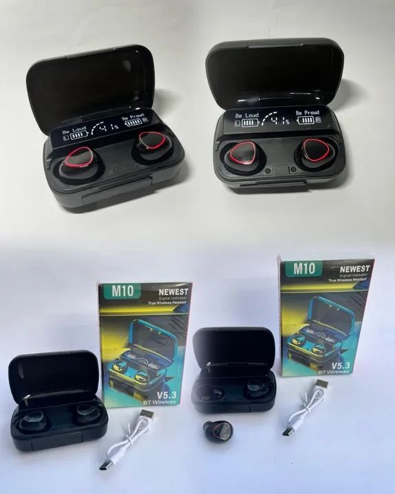 Fone de Ouvido Bluetooth M10 - Novo!
