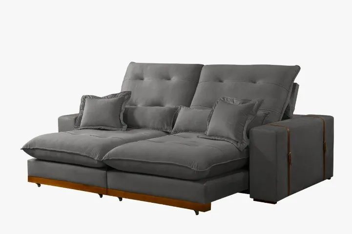 Sofá Retrátil e Reclinável Toronto 250cm - Super promoção!  - Foto 4