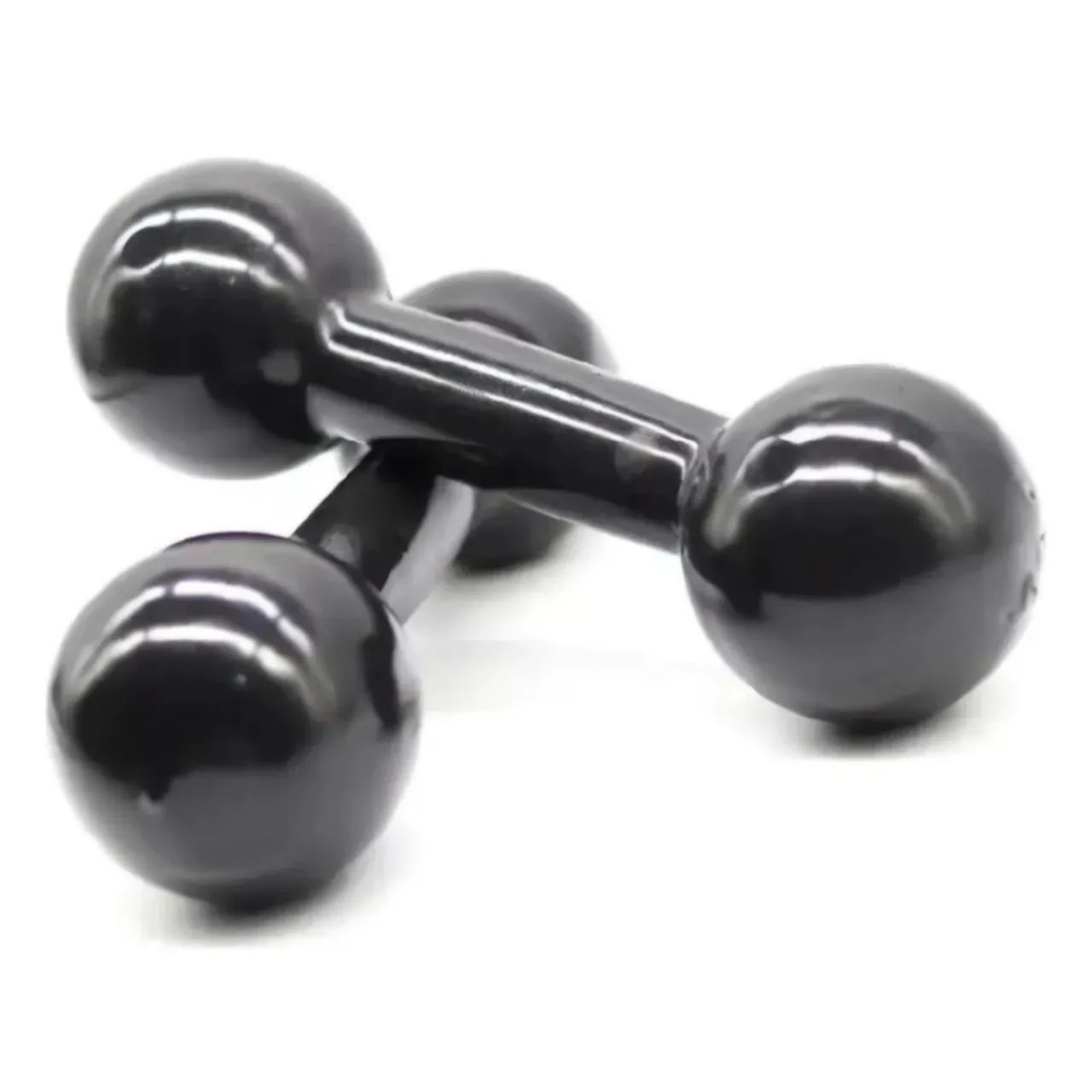 Halteres emborrachado par 5kg P/ Academia treino em casa fitness - Foto 2