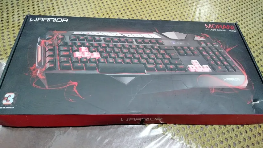 Teclado Gamer Warrior Morani Com Teclas Macro Led - Tc209