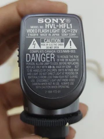 Sony Video Flash Light HVL-HFL1 Combinação de Luz e Flash Para Camcorders - Foto 2