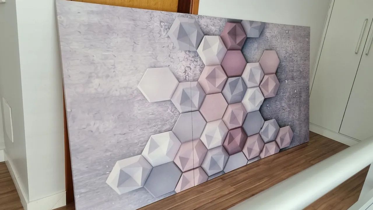 Quadro Decorativo Moderno Geométrico - Foto 3