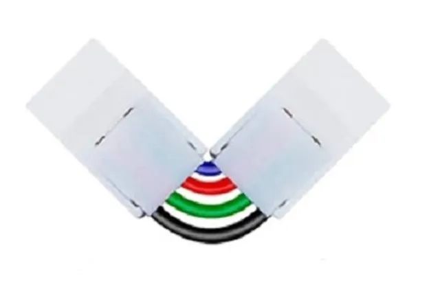 Emenda fita de led 5050 4 pinos ângulo ajustável (90-180 graus) para 10mm - COD 1129 - Foto 6