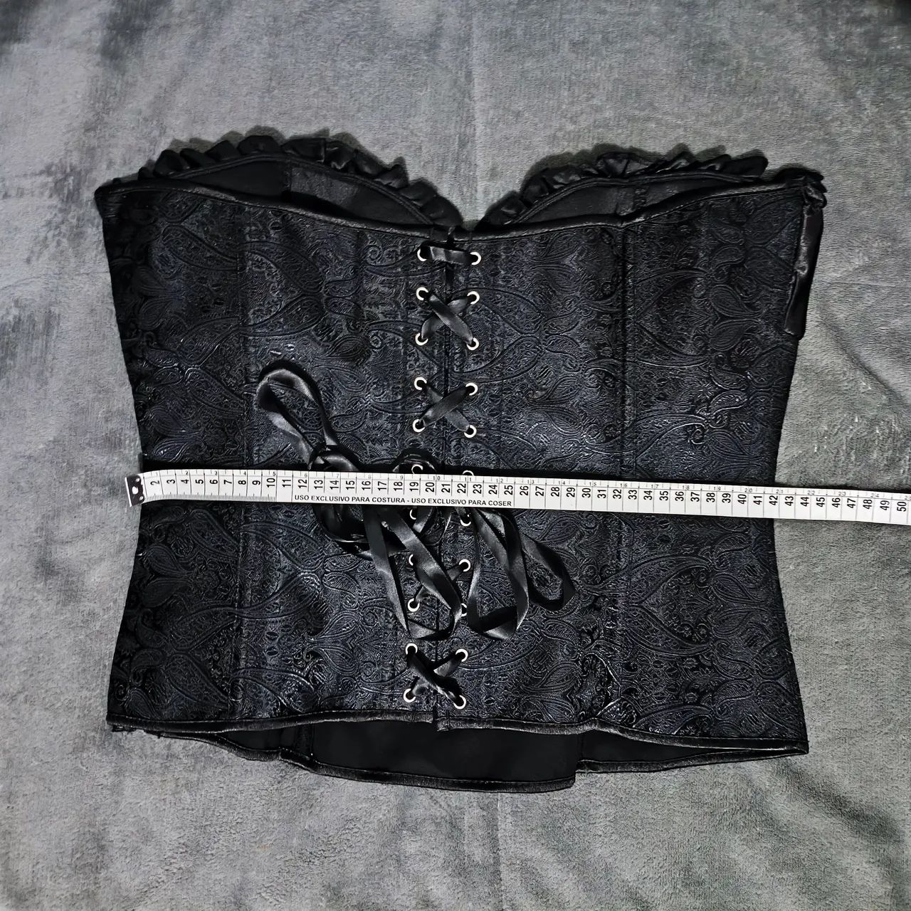 Corset preto rendado - Foto 3
