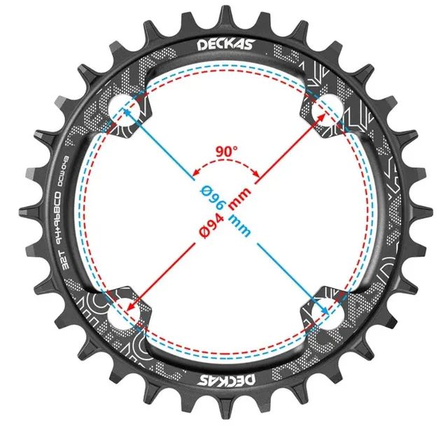 Coroa única Deckas round 94+96 bcd