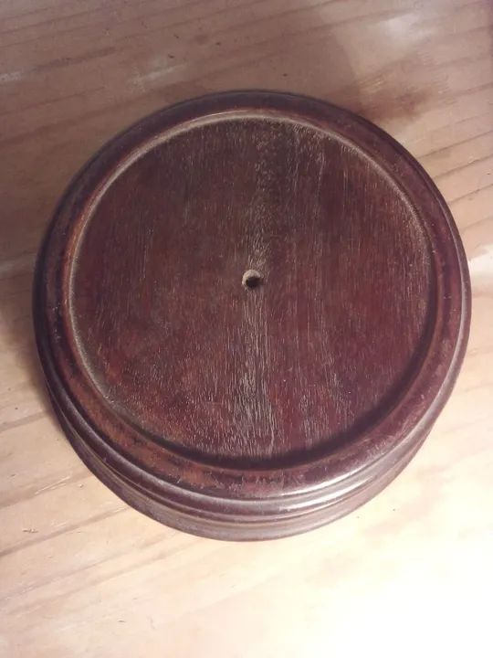 Peanha de madeira para vaso ou estátua suporte base - Foto 3