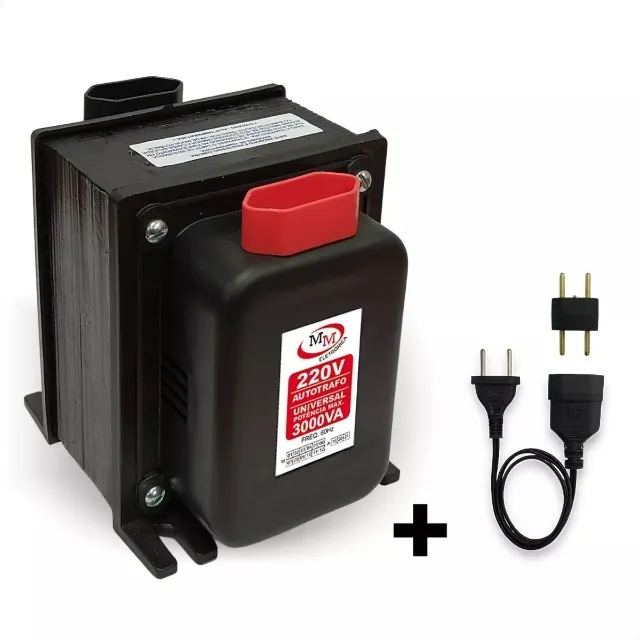 Transformador 3.000VA Premium Automático Bivolt 110 para 220 e 220 para 110 marca MM