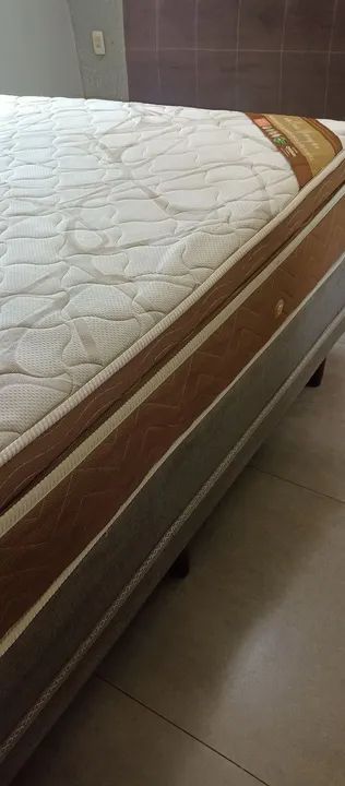 Cama Box Queen com Colchão Ouro Spring  - Foto 6