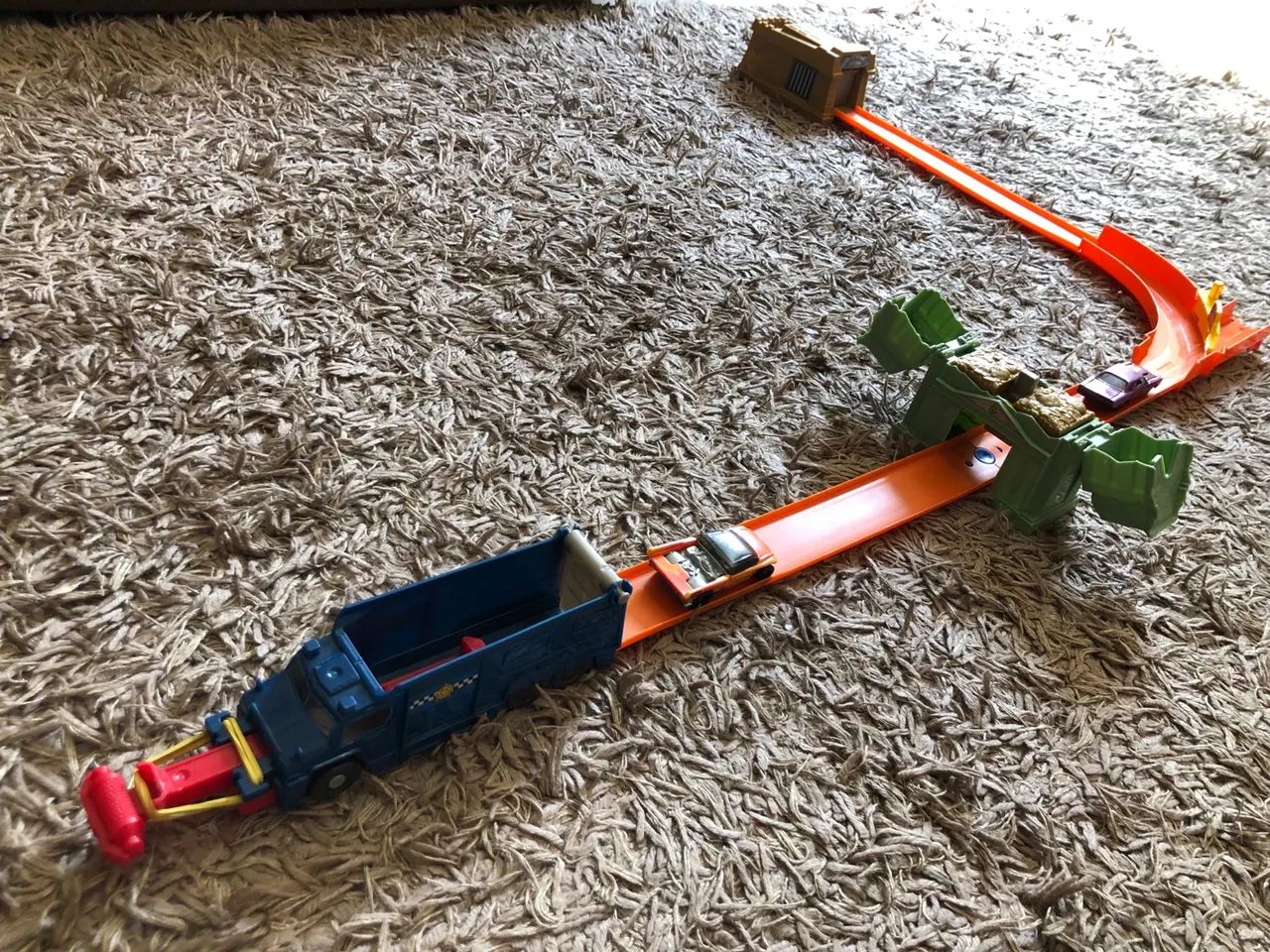 Mattel Lanzador Pista Del Terror Hot Wheels Carrera Explosiva Hot