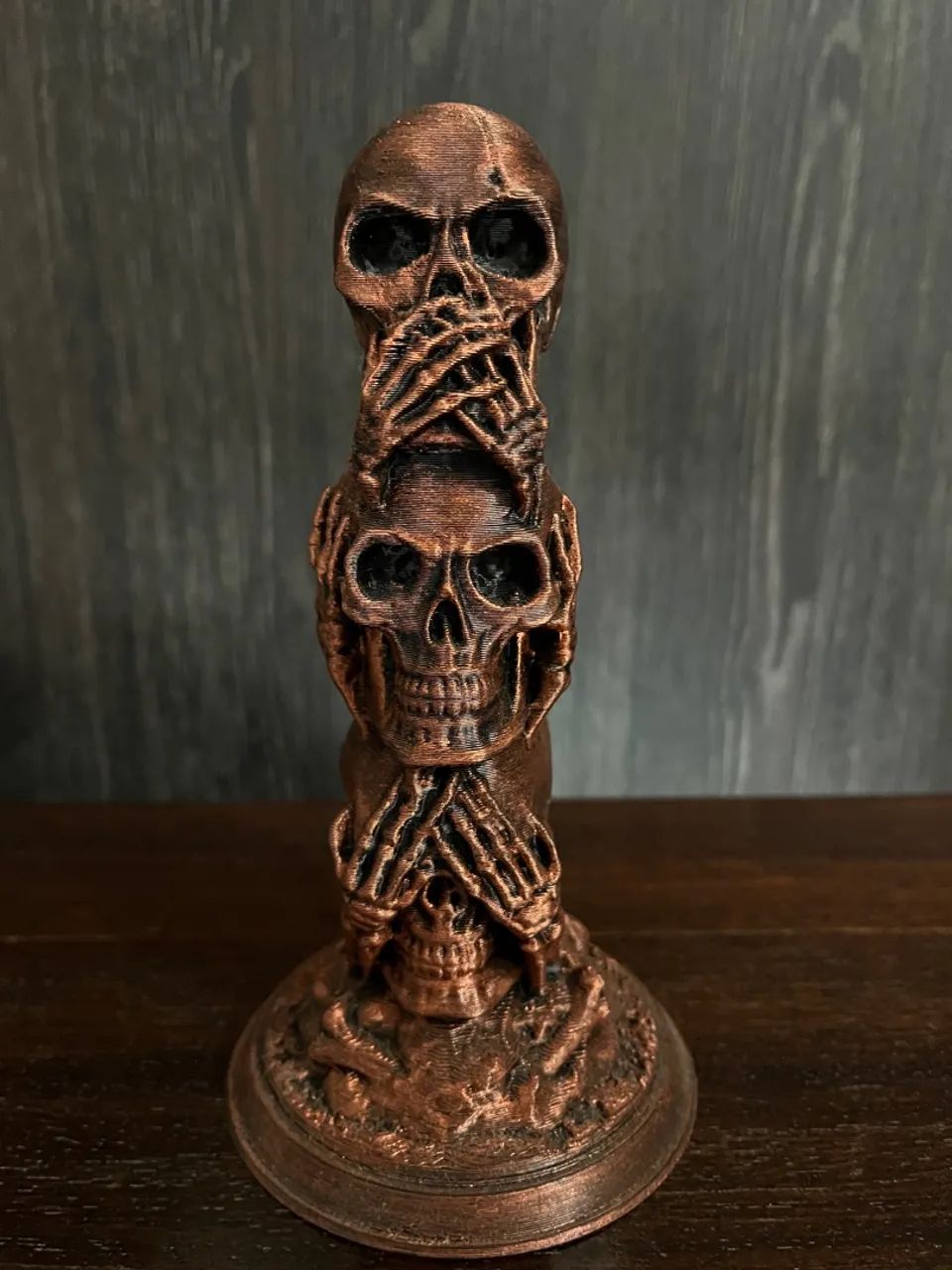 Caveira de decoração 