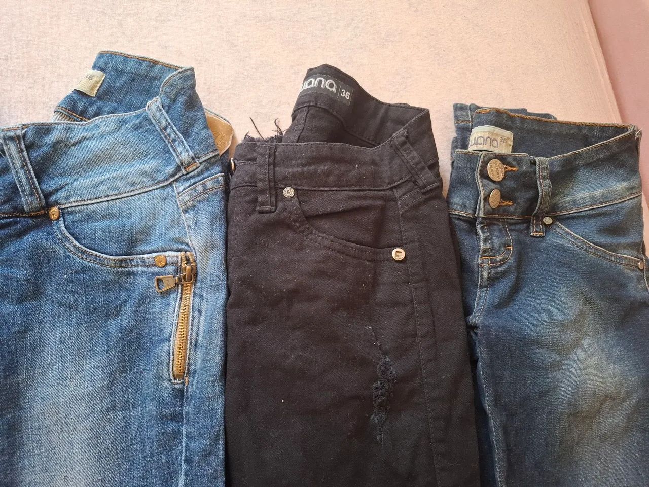 Kit com 4 Calças Jeans e Social Femininas - Foto 2