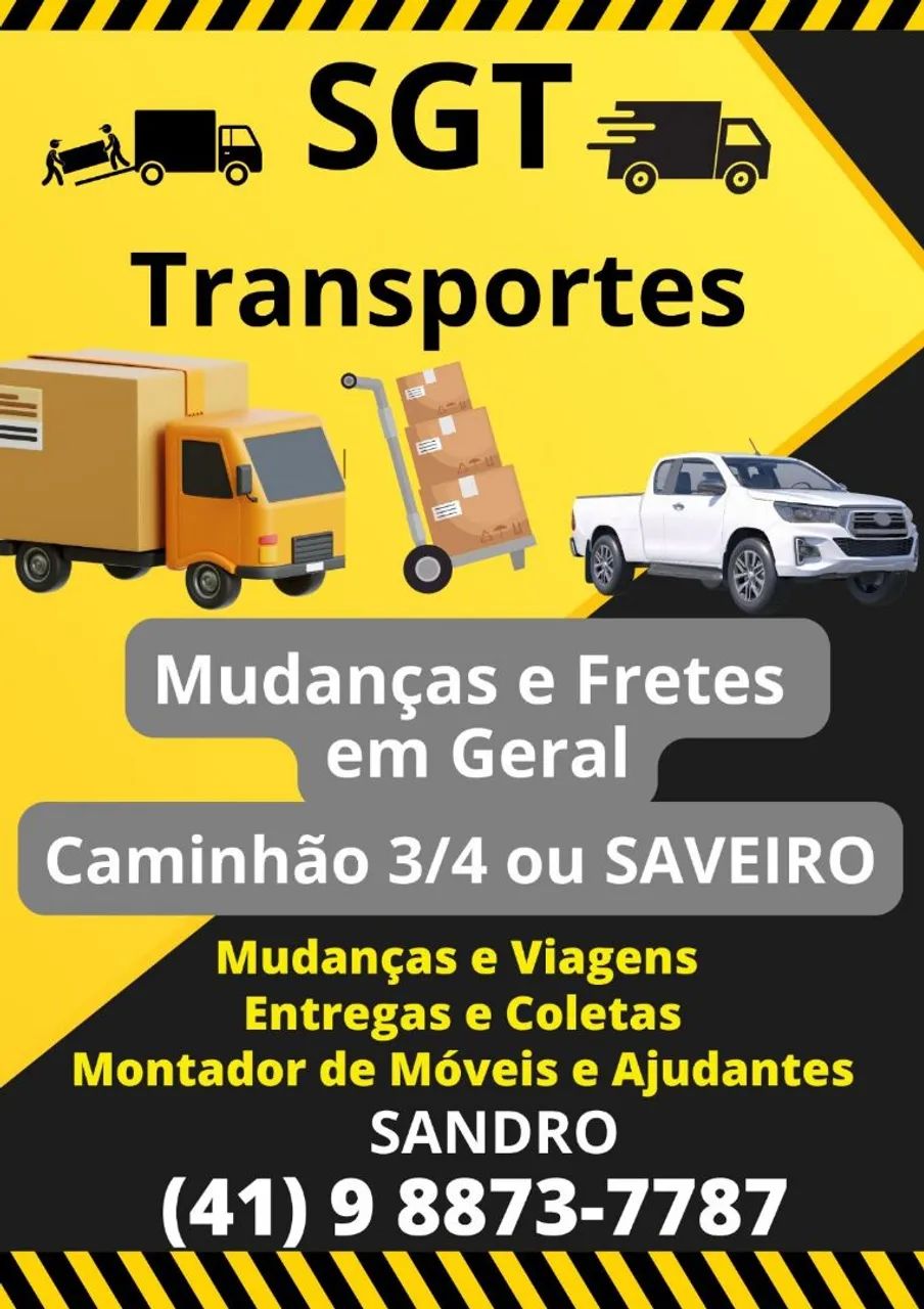 Fretes e Mudanças SGT Transportes  - Foto 3