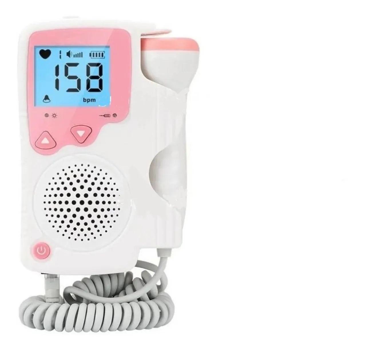 Detector Fetal Doppler Rosa Vcomin Display Lcd
