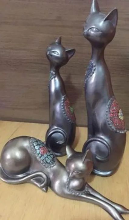Esculturas de Gato em Cerâmica (não fabrico) - Foto 5