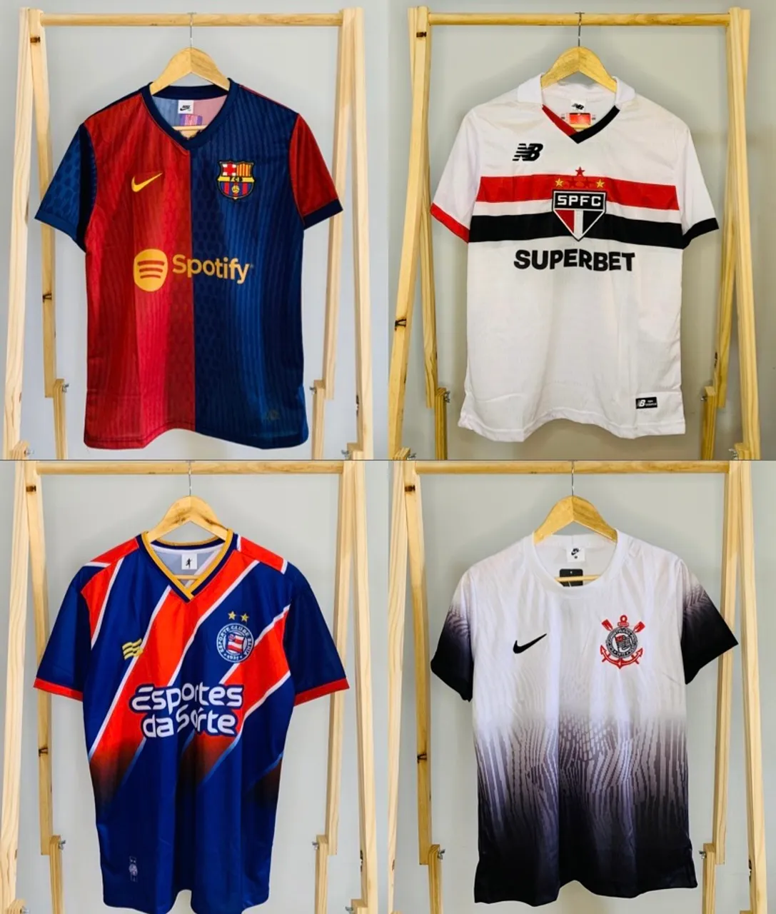 Camisas de Times de Futebol - Diversos Modelos