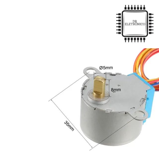 Kit Motor de Passo 28BYJ-48 5V + Driver Uln2003 - Foto 3