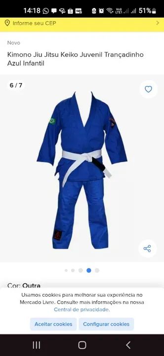 Kimono Judo azul 