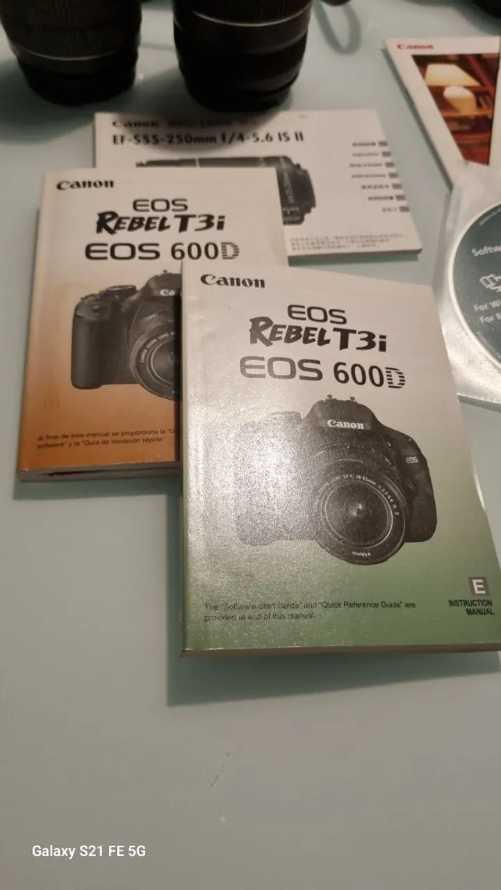 Máquina fotográfica Canon EOS Rebel T3i - pouco uso - Foto 4