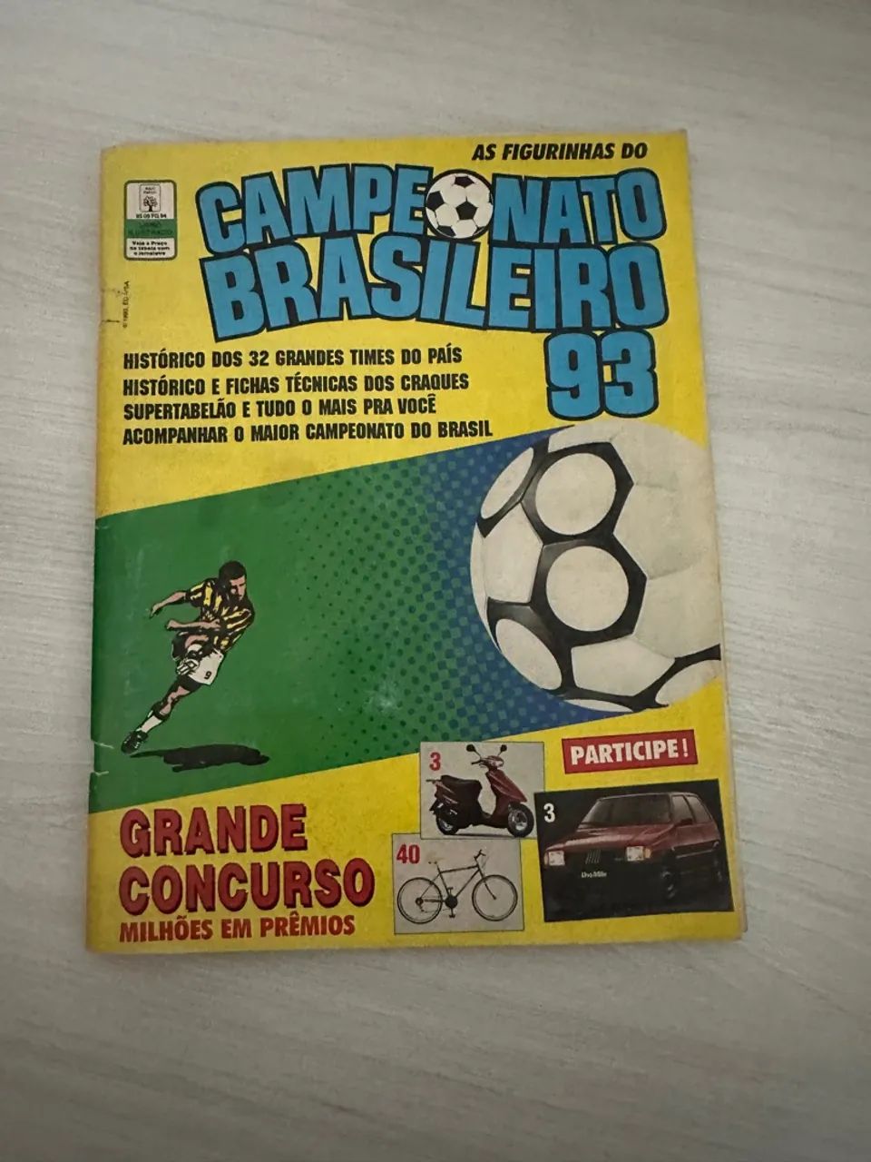 Álbum de Figurinhas Campeonato Brasileiro 93