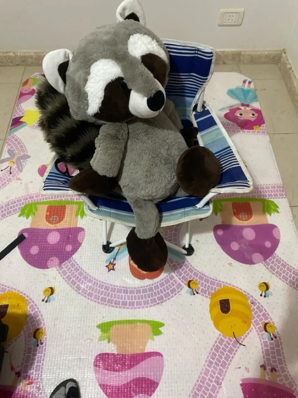 Urso de pelúcia Raccoon super fofo!
