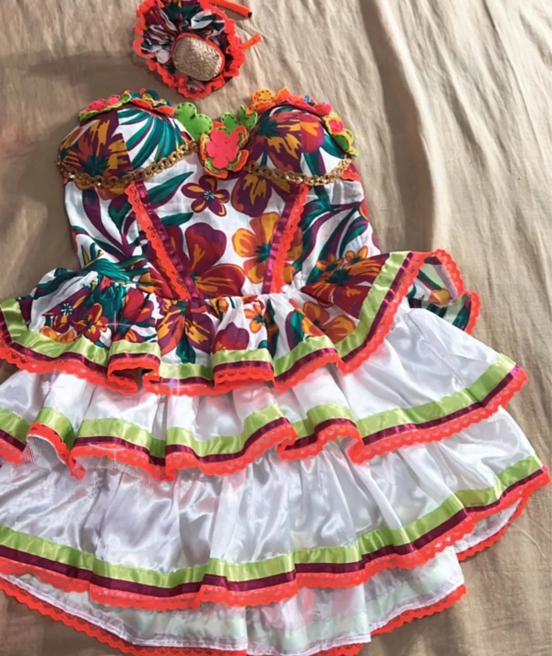 Vestido de Festa Junina Adulto - Foto 3