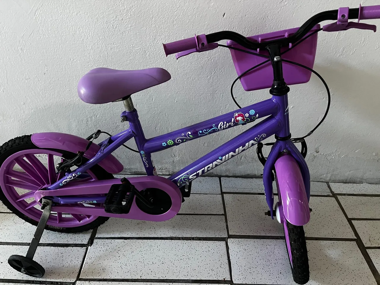 Bicicleta Infantil Roxa - Perfeita para Meninas!