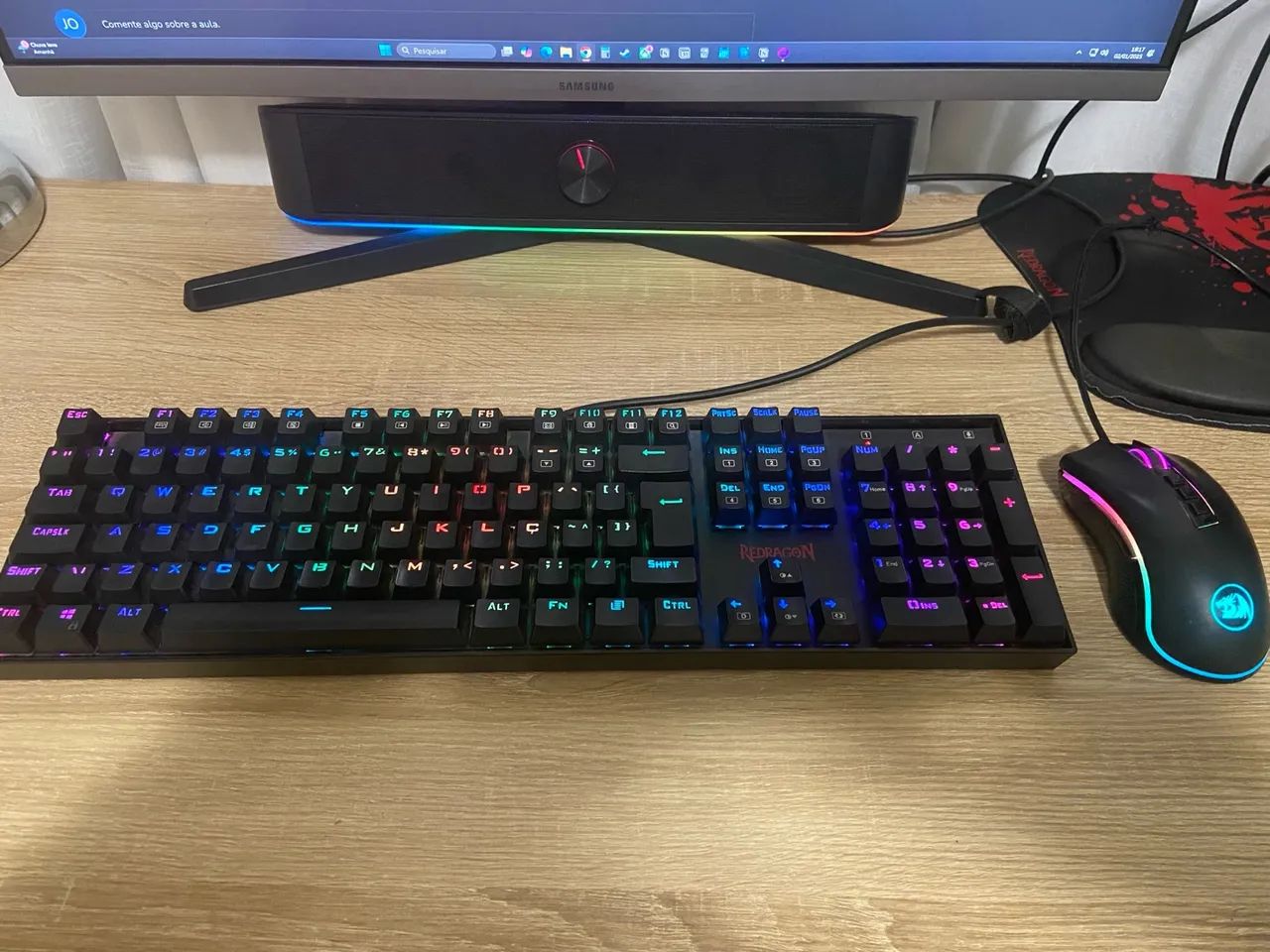 Teclado e Mouse Red Dragon