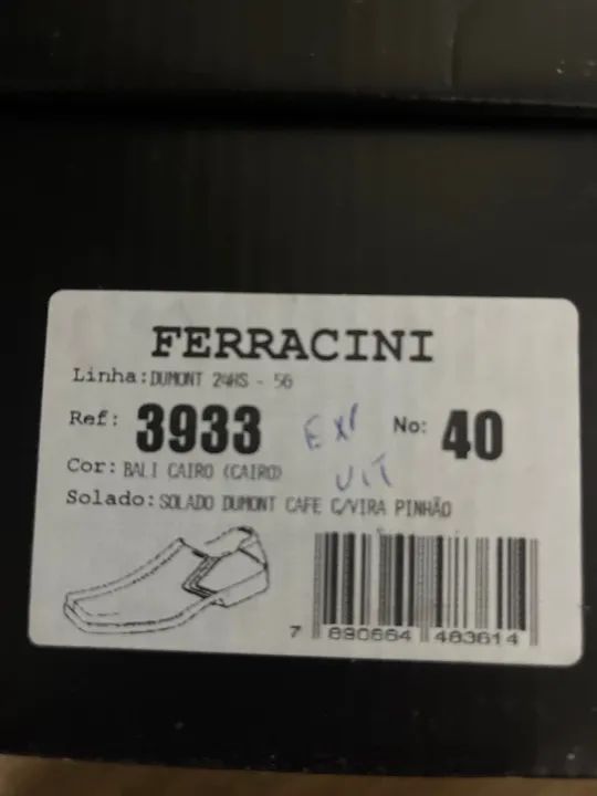 Sapato FERRACINI TAM 40 - Foto 5