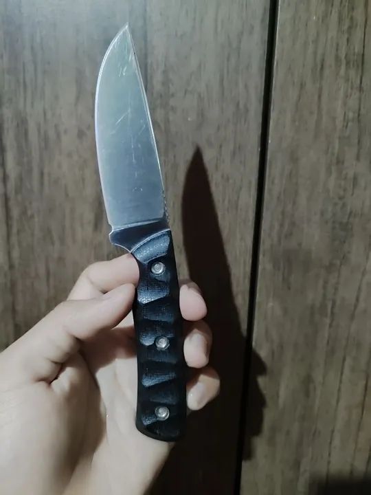 Faca kaowz edc aço inox sandivik 14c28n talas micarta 