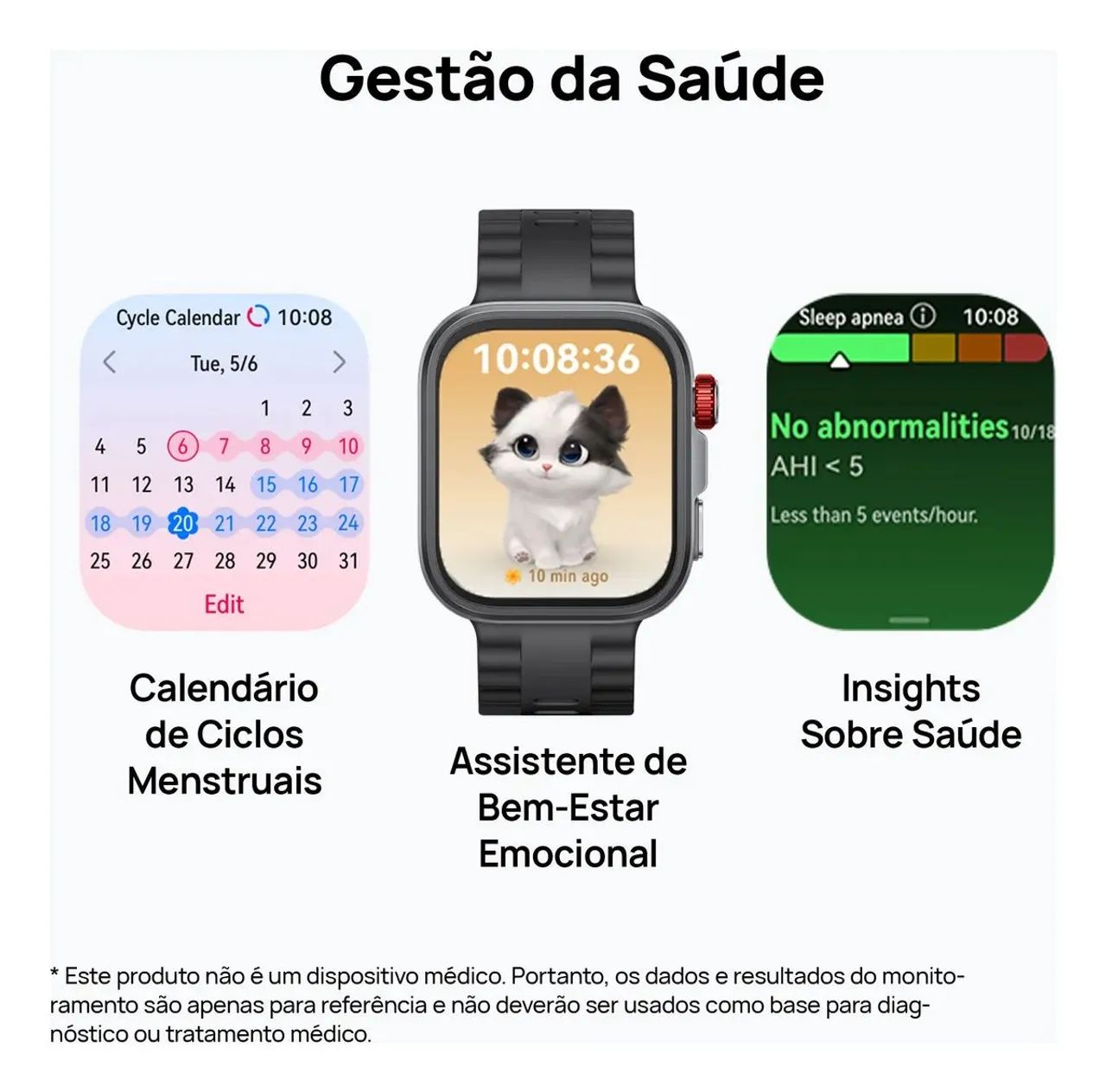 Relógio Huawei Watch Fit 4 Pro com GPS análise de ECG - Foto 5