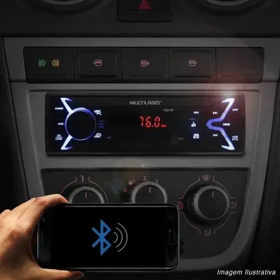 SOM AUTOMOTIVO MULTILASER POP BT - Foto 3