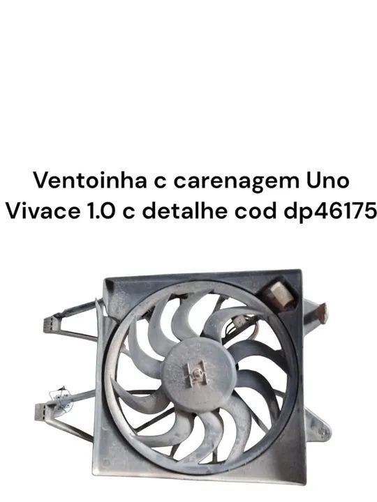 Ventoinha Uno Vivace 1.0 c/ Carenagem - Detalhe