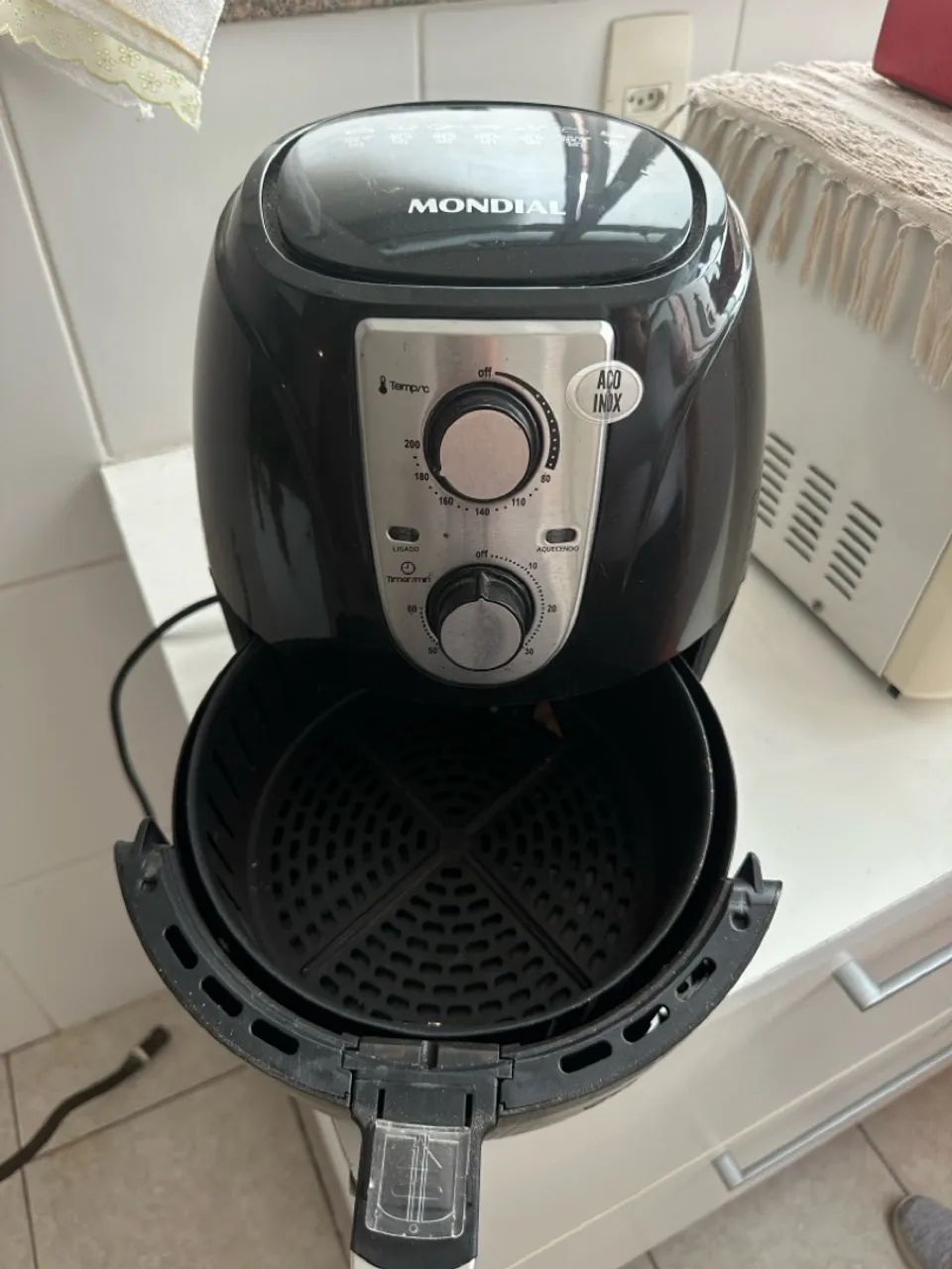 Air Fryer Mondial 3,2 Litros Aço Inox