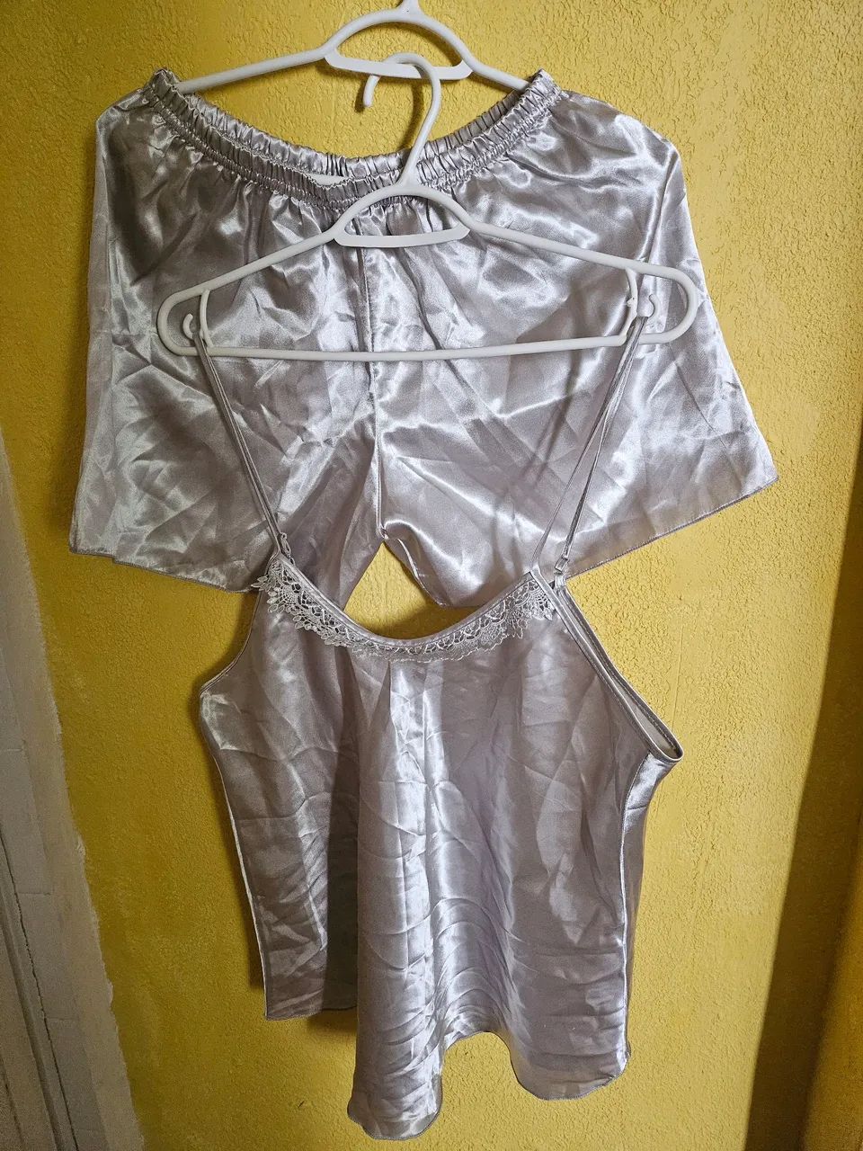 Baby Doll Cinza Claro