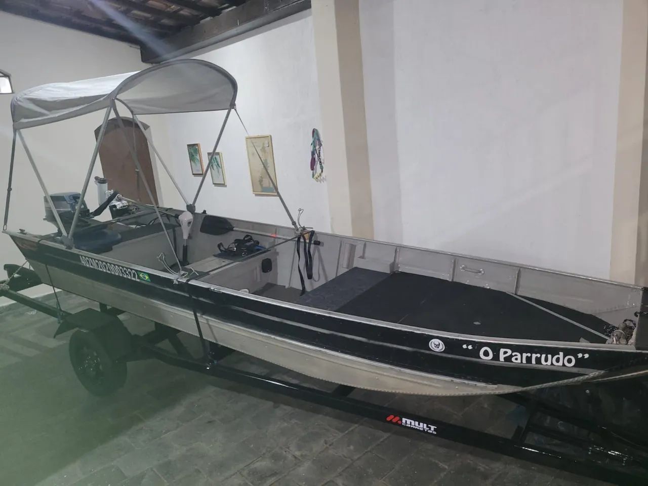 BARCO DE ALUMÍNIO PARA PESCA ( CARRETINHA A PARTE)  - Foto 2