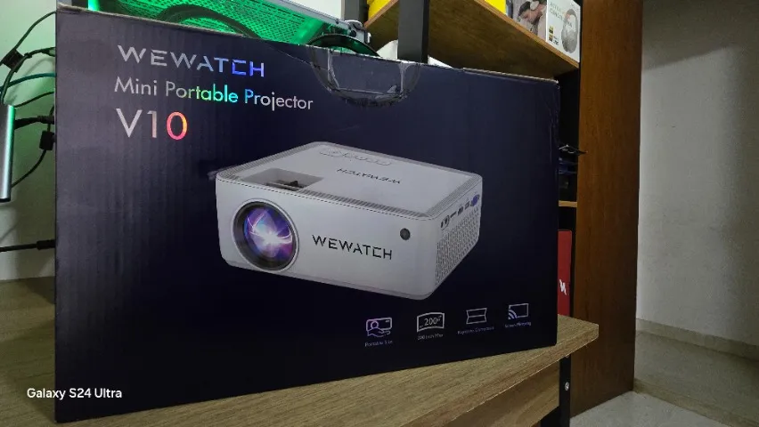 Projetor WEWATCH V10 8500 Lumens LED Nativo Full HD