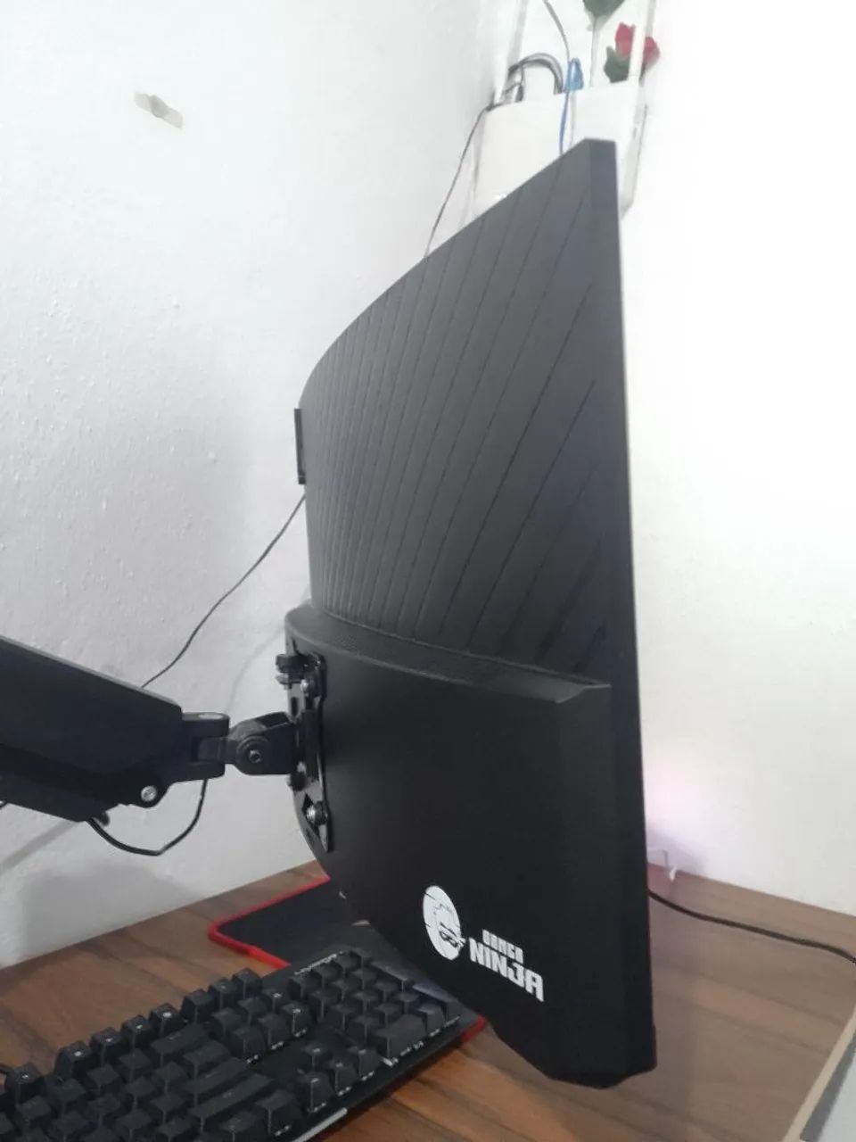 Monitor Gamer Ninja sharingan 180hz 23.6 pol curvo full hd 1ms freesync hdmi/dp - Foto 3