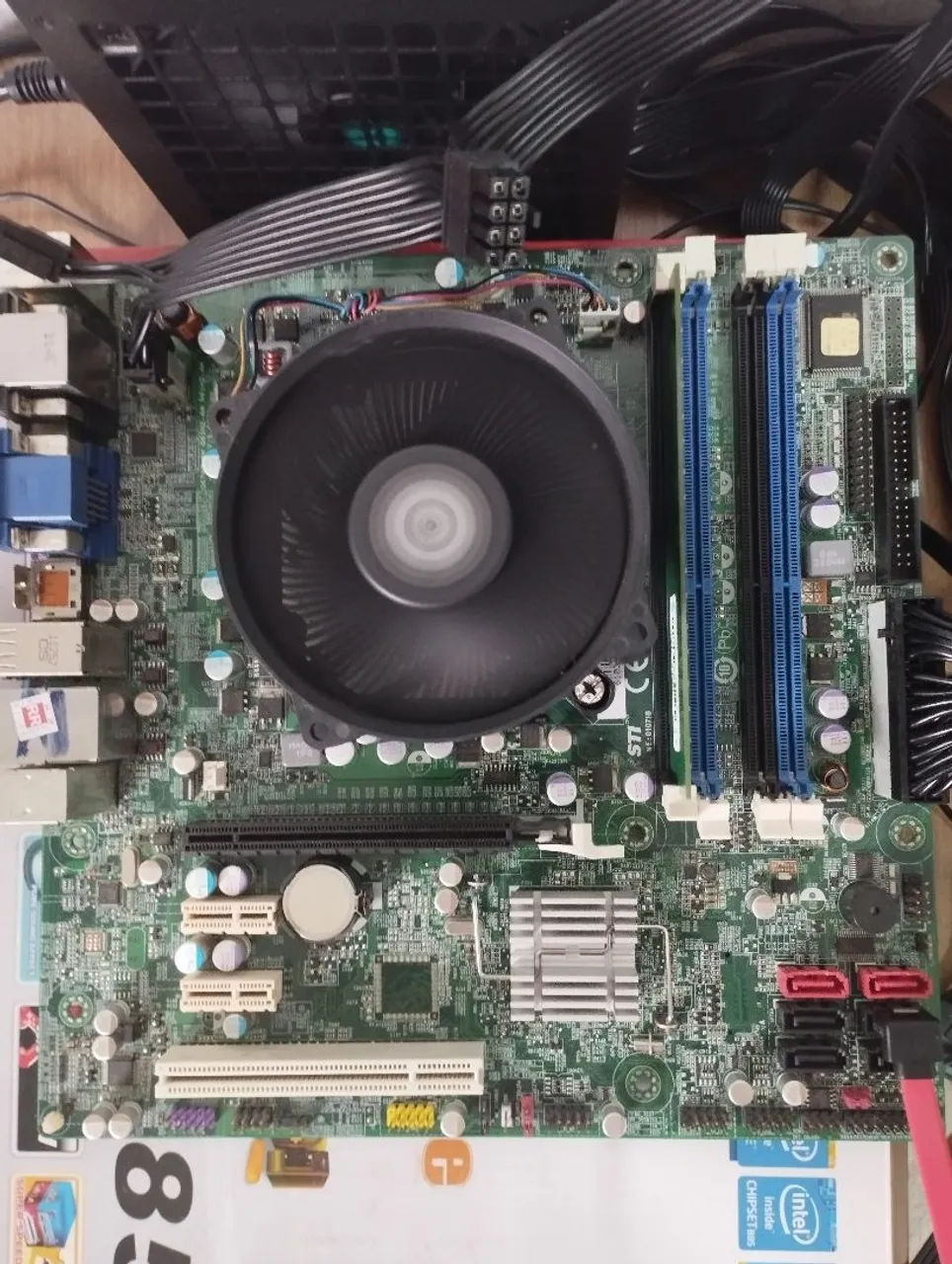 Placa mãe processador e memória