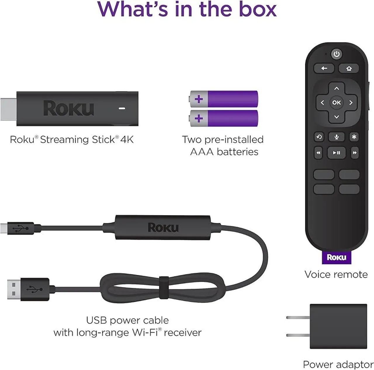 Roku Streaming Stick 4K - Potente e portátil - Foto 3