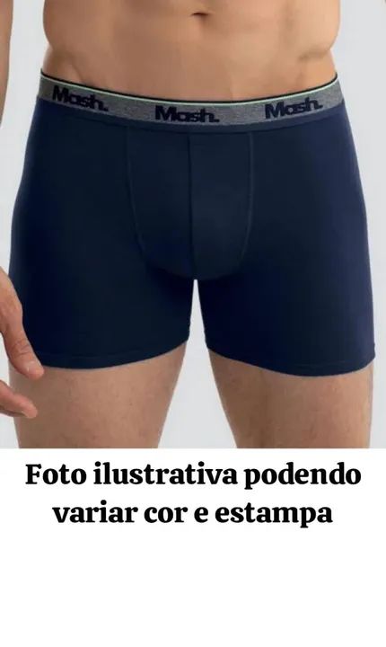 Boxer Masculino Mosh Azul $7,99