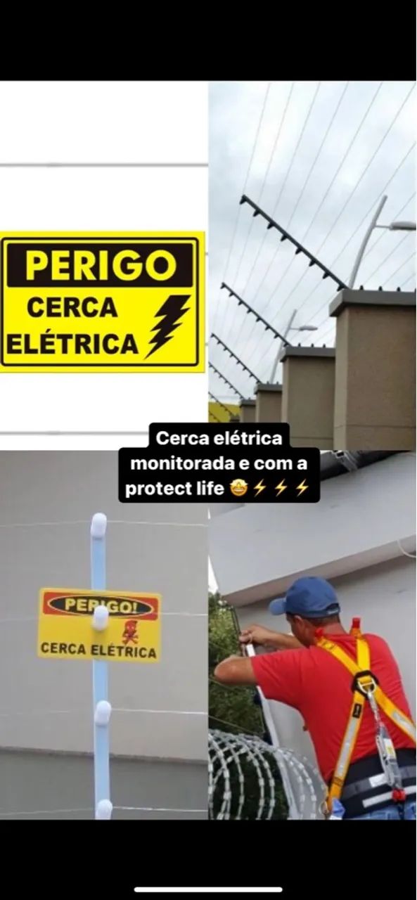 Cerca elétrica monitorada 