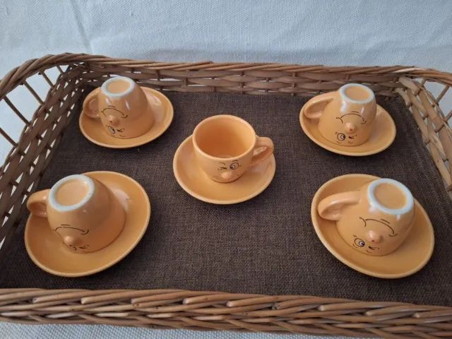 Jogo com 5 Xícaras de Café Divertidas com Rosto - Foto 5