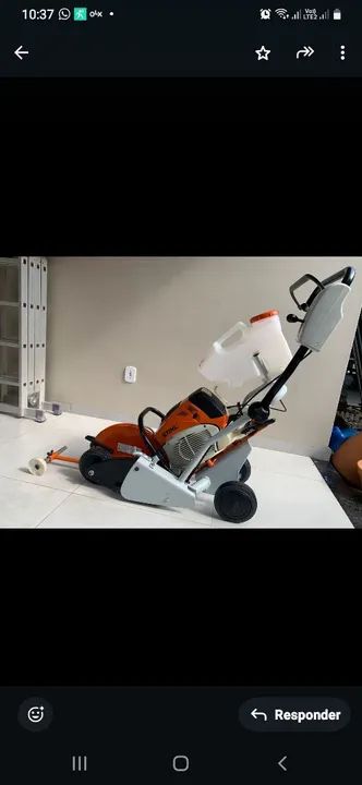 Cortador a Disco "Concreto, Ferro e Alfalto" a combustão STIHL TS 800, com carrinho 4.500 - Foto 3