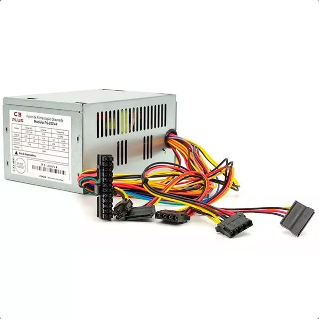 Fonte para Computador 200W Real C3tech Bivolt (nova) - Foto 4