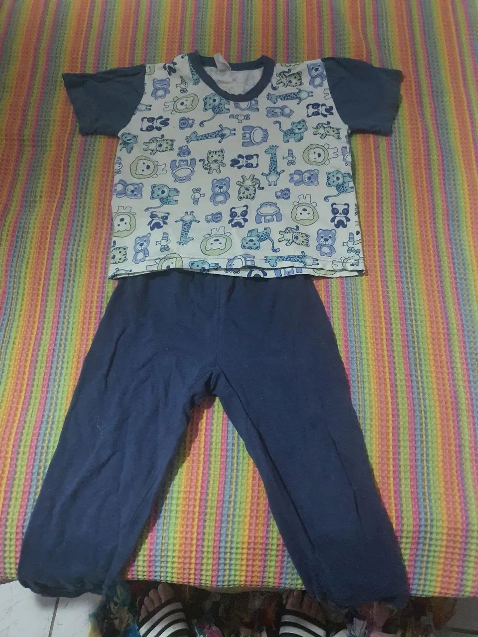 Pijama Infantil EPK Azul - Tamanho 4<br>