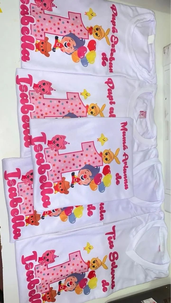 Camisetas Personalizadas Bluey - Aniversário - Pichito e Mamã - Foto 4