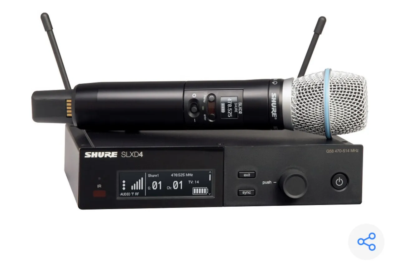 Microfone Shure Slxd4/b87a